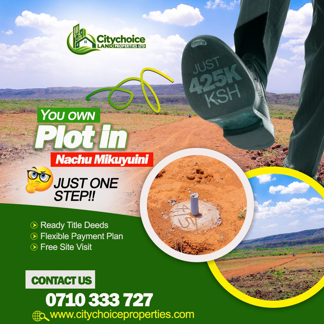plot in nachu kikuyu for only 425k